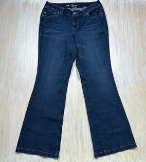 Lane Bryant Y2K Dark Wash Stretch Low Rise Flare Bootcut Blue Denim Jeans 16T